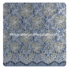 Chine Tissu en nylon métallique de dentelle de Chantilly de couleur multi, équilibre de dentelle de cil pour la robe des femmes fournisseur