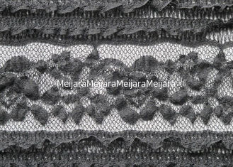 Chine Tissu mou de dentelle de robe de mariage de bout droit de noir de Spandex avec la largeur de 130cm fournisseur