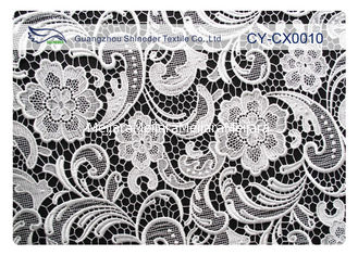 Chine Tissu brodé qui respecte l'environnement de dentelle, tissu de coton en nylon de dentelle CY-CX0010 fournisseur