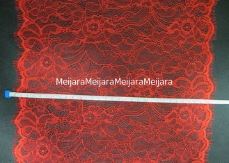 Chine Équilibre de dentelle de cil de couleur rouge pour la robe de mariage, sous-vêtements CY-HB0005 fournisseur