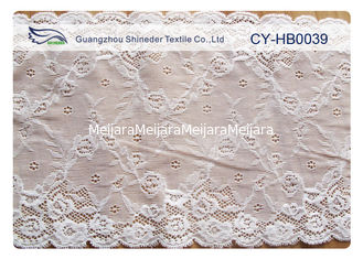Chine Équilibre en nylon élastique de tissu de dentelle, largeur de 20cm pour la robe de mariage CY-HB0039 fournisseur