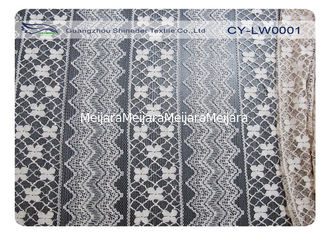 Chine Coton écologique CY-LW0001 du nylon 70% du tissu en nylon 30% de dentelle de coton de robe fournisseur