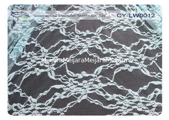 Chine Tissu de maille en nylon cranté par biens de dentelle de coton, tissu CY-LW0012 de dentelle de sous-vêtements fournisseur