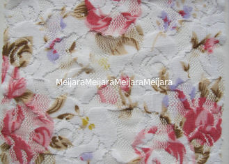 Chine Tissu imprimé par Digital blanc de fleur, nylon de 90% + Spandex CY-LY0090 de 10% fournisseur