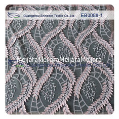 Chine coton du nylon 30% du tissu 70% de dentelle brodé par largeur de 130CM pour la robe de mariage fournisseur