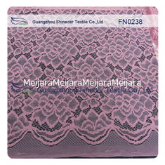 Chine La largeur en nylon du tissu ±140CM de dentelle de mariage de feston rose de fantaisie pour l'été vêtx fournisseur