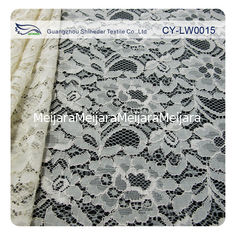 Chine Tissu de dentelle attaché par viscose en nylon pour l'habillement largeurs CY-LW0015 de 145CM - 150 cm fournisseur