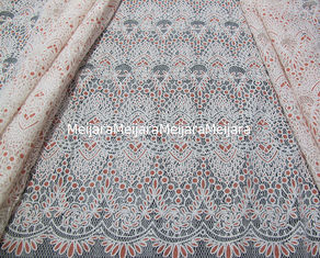 Chine Tissu unique noir de dentelle de polyester de coton tricoté avec la dentelle de fleur de burn-out pour le vêtement de dames (CY-DK0020) fournisseur