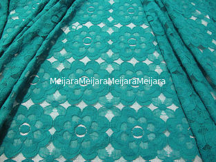 Chine GV écologique SYD-0008 de la CE de belle de coton de dentelle maille en nylon verte de tissu fournisseur