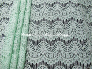 Chine Rayonne en nylon de ébarbage crantée gentille de tissu de dentelle de coton pour la robe de mariage SYD-0011 fournisseur