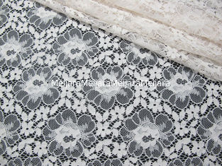 Chine Blanc en nylon de tissu de dentelle de coton floral qui respecte l'environnement pour GV BV de lingerie SON fournisseur