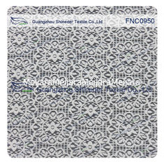 Chine Tissu de Bush d'étoile de tournesol de dentelle molle de nylon et de coton pour la robe de dame fournisseur