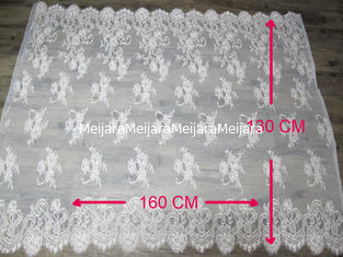 Chine Équilibre de dentelle de cil de nylon de 100% avec la largeur et la longueur CY-HB0458 de 130cm de 160cm fournisseur