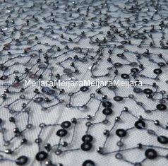 Chine Paillettes brillantes et tissu perlé de dentelle pour le vêtement de dames fournisseur