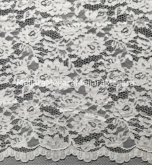 Chine Tissu nuptiale en nylon de dentelle avec le modèle de fleur et de feuille fournisseur