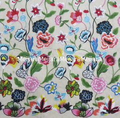 Chine Tissu brodé floral multicolore de dentelle, textiles de mode de crochet fournisseur