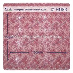 Chine Tissu de couture coloré de robe de mariage d'équilibre de dentelle de guipure de cil fournisseur
