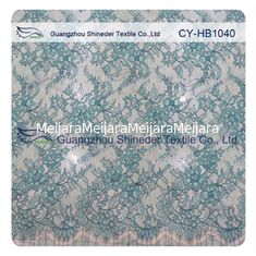 Chine Équilibre coloré de dentelle brodé par cil, tissu floral de dentelle de robe de mariée fournisseur