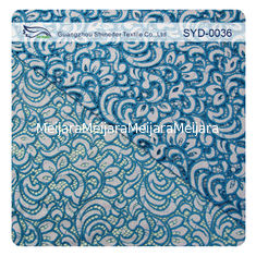 Chine Tissu en nylon de dentelle de double coton de couleur pour le tissu à la maison de dentelle de textile/cil fournisseur