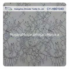 Chine Dentelle nuptiale florale avec du charme molle mince de Chantilly, dentelle en nylon de robe de mariage de feston fournisseur