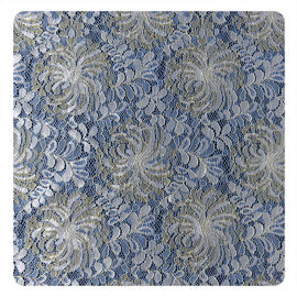 Tissu en nylon métallique de dentelle de Chantilly de couleur multi, équilibre de dentelle de cil pour la robe des femmes fournisseur