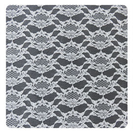 Tissu simple mince blanc de dentelle de maille de filet de nylon de la fleur 100% largeur de 1,5 - de 1.55m fournisseur