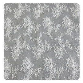 Tissu de teinture écologique, dentelle en nylon nuptiale de Flora Chantilly avec le matériel en nylon fournisseur