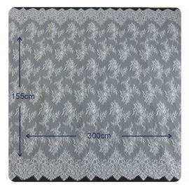 Tissu de teinture écologique, dentelle en nylon nuptiale de Flora Chantilly avec le matériel en nylon fournisseur