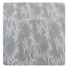 Dentelle 150x300cm/PC, tissu floral en ivoire de Chantilly de robe de mariage cranté bordé fournisseur