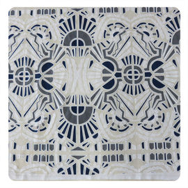 Grand tissu géométrique blanc et noir de dentelle de polyester de coton, 1,45 - 1.5m fournisseur