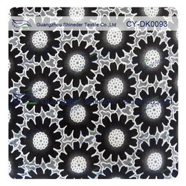 Tissu floral de dentelle de polyester de coton de couleur différente de mode grand, tissu de dentelle de burn-out fournisseur