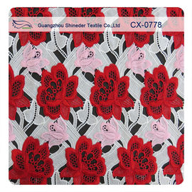 Muti - tissu de couture de dentelle de crochet brodé par couleur pour Madame fournisseur