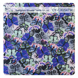 Customed a brodé le tissu de dentelle, robe florale de mode de textiles de coton fournisseur