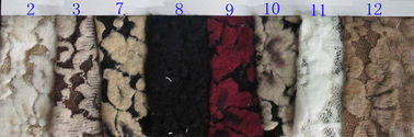 Dentelle balayée de fleur blanche étirable, tissu en nylon CY-LQ0003 de Spandex de rayonne fournisseur