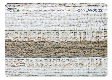 Tissu en nylon de dentelle de Streth de Spandex de coton pour GV CY-LW0022 de chemises de nuit de sous-vêtements fournisseur