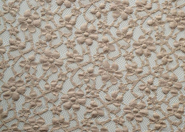 Tissu en nylon sur toute la surface de dentelle de bout droit de rayonne/tissu floral élastique CY-LW0104 de dentelle fournisseur