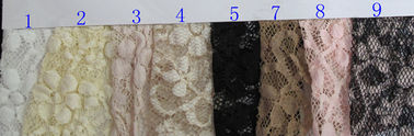 Tissu en nylon sur toute la surface de dentelle de bout droit de rayonne/tissu floral élastique CY-LW0104 de dentelle fournisseur