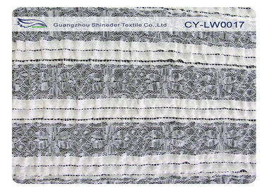 Tissu avec du charme dramatique de dentelle de bout droit pour le sac de chemise, tissu CY-LW0017 de Spandex de polyester fournisseur
