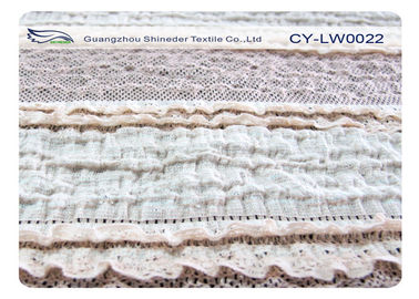 Tissu soluble dans l'eau de dentelle de bout droit d'OEM/ODM, tissu en nylon CY-LW0022 de Spandex de coton fournisseur