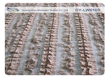 Spandex à la maison CY-LW0103 du coton 10% du nylon 50% du tissu 40% de dentelle de bout droit de textile fournisseur