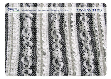 Tissu écologique de dentelle de bout droit de coton pour la robe, vêtement CY-LW0103 Rétrécissement-Résistant fournisseur