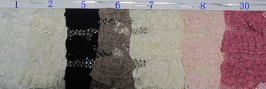 Tissu écologique de dentelle de bout droit de coton pour la robe, vêtement CY-LW0103 Rétrécissement-Résistant fournisseur