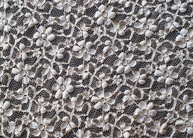 OEM sur toute la surface de Spandex de la rayonne 15% du nylon 40% du tissu 45% de dentelle de bout droit de fleur/ODM CY-LW0104 fournisseur