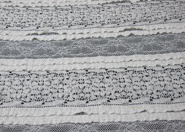 Tissu gris sensible de dentelle de bout droit pour les chemises de nuit, GV CY-LW0182 de textile de literie fournisseur