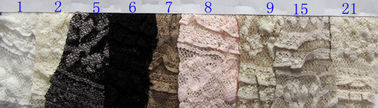 Tissu mou de dentelle de robe de mariage de bout droit de noir de Spandex avec la largeur de 130cm fournisseur