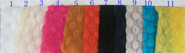 Orange en nylon de tissu de dentelle de bout droit de coton de Spandex pour GV CY-LW0667 de rideaux fournisseur