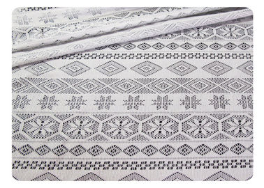 Tissu géométrique de dentelle de polyester pour le vêtement/rideau CY-CT8519 fournisseur