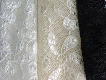 Nylon de 90% + tissu élastique de dentelle de fleur de Spandex de 10% pour les chemises de nuit CY-LW0795 fournisseur