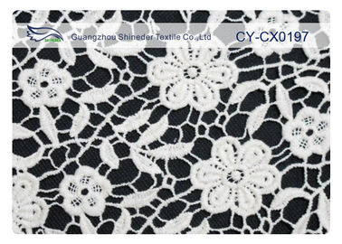 Tissu brodé qui respecte l'environnement de dentelle pour la robe de mariage CY-CX0197 fournisseur