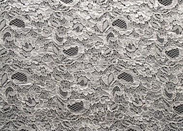 Jacquard CY-LW0733 Rétrécissement-Résistant de tissu de dentelle attaché par viscose en nylon de rayonne fournisseur